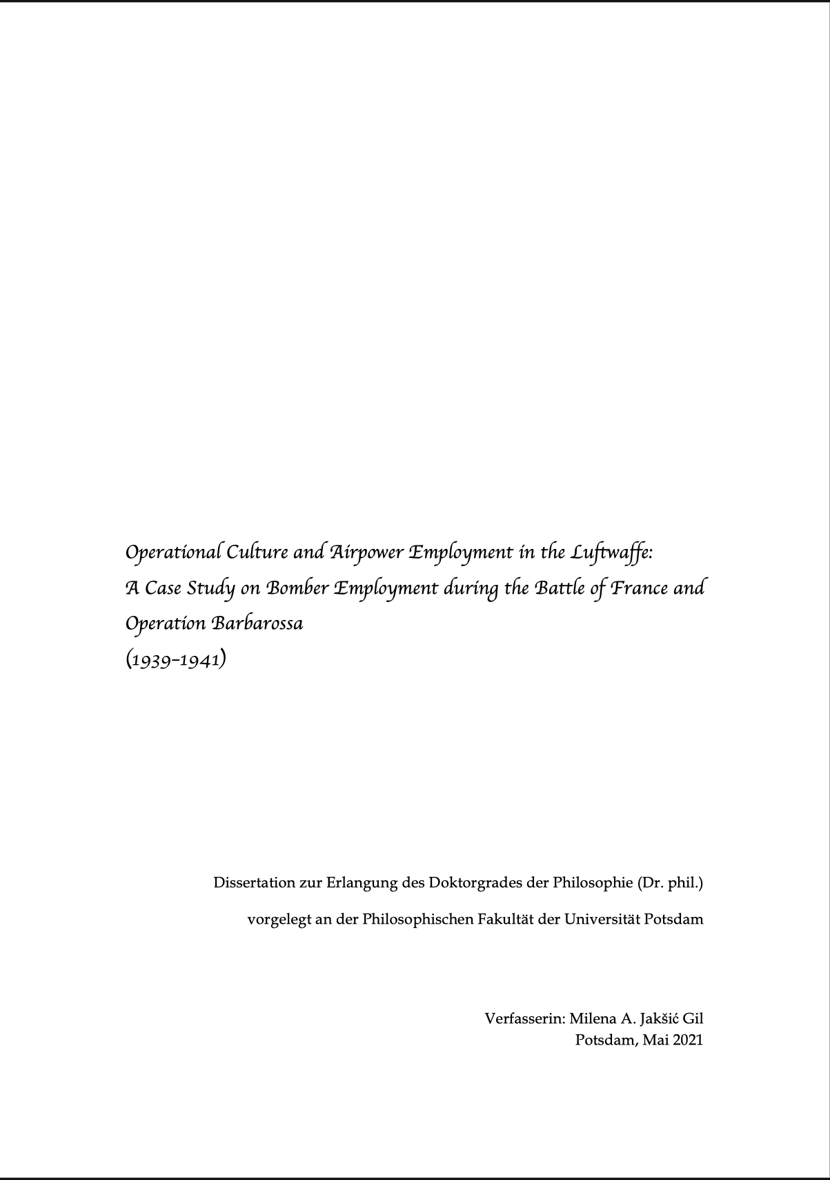 Cover of Operational Culture and Air Power